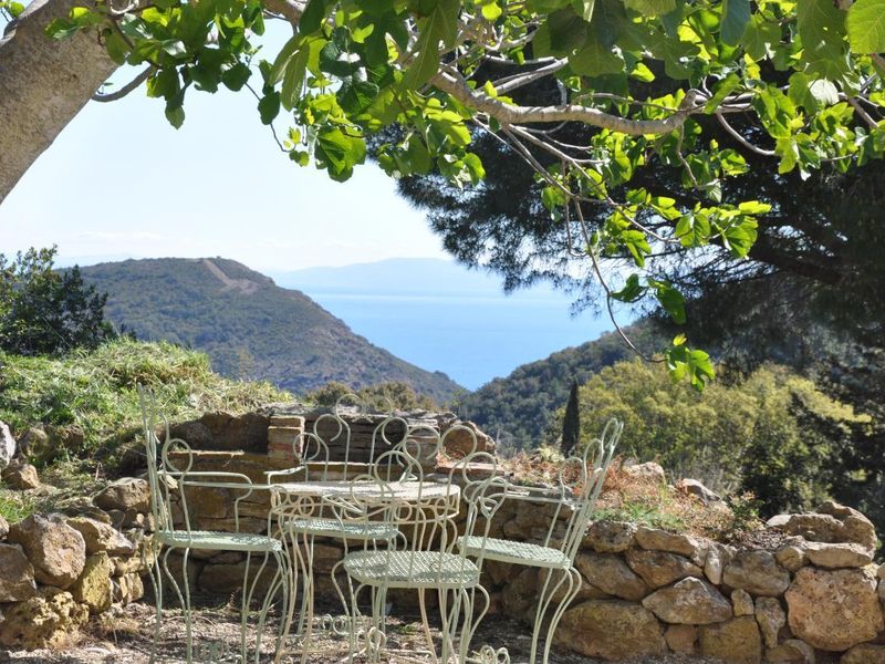 vue mer de la villa sur le golfe de rio marina