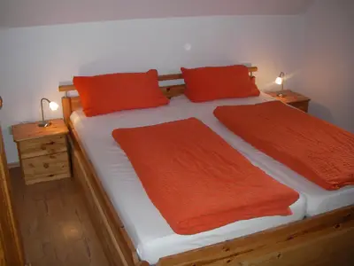 3 Bettzimmer+Doppelschlafbett im Obergeschoß