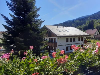 Blick in den Garten vom Ferienhaus Tschernitz