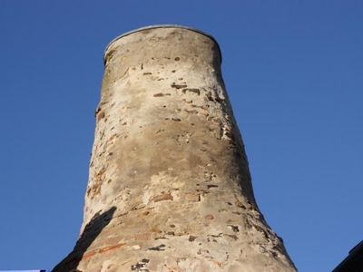 historische Esse auf dem Haus