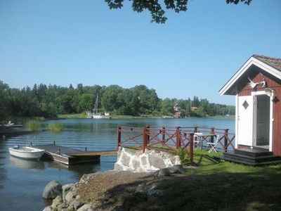 Sauna und Bootssteg