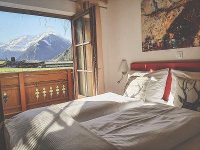 Schlafzimmer mit Ausblick