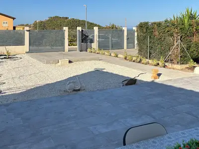 outside