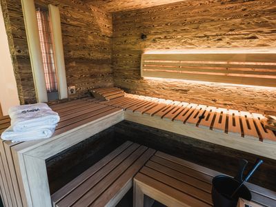 Sauna im Wellnessbad