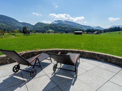 Ausblick genießen auf der Terasse