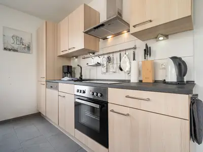 Ferienhaus Aurora Roebel praktische Kuechenzeile