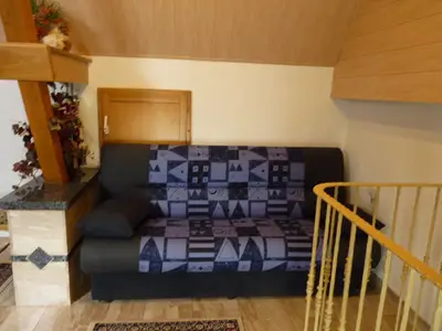 Schlafcouch im Schlafzimmer