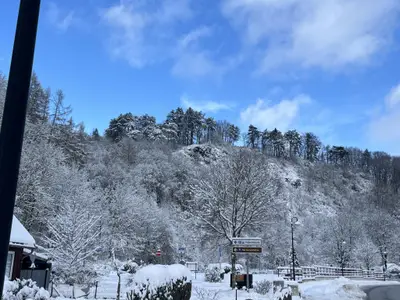 Aussicht vom Ferienhaus [Winter]