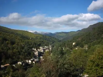 Sicht von der Terrasse auf die Umgebung