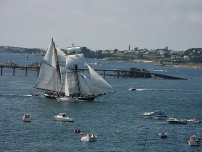 Wellness. Parade Baie de Morlaix  et ile de batz en arrière plan