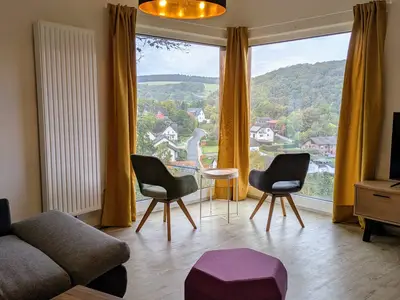 Wohnzimmer mit Blickfang