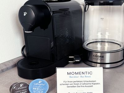 Caffissimo Kaffeemaschine mit 2 Willkommens-Pads