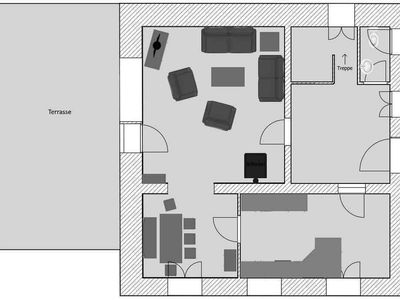 Grundriss mit Terrasse gross