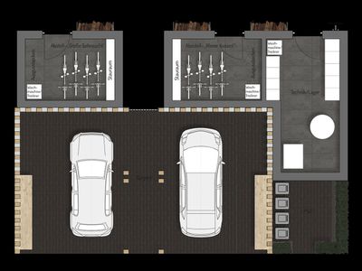 Doppel-Carport- und Abstellraum