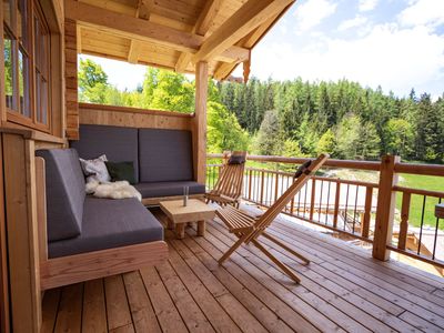 Terrasse mit Bergblick