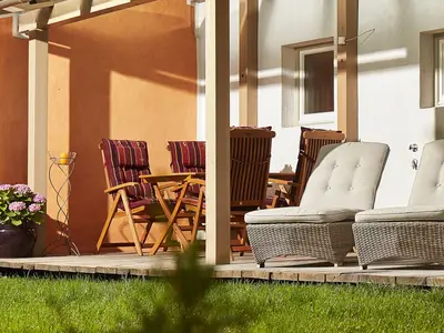 Glasüberdachte Terrasse