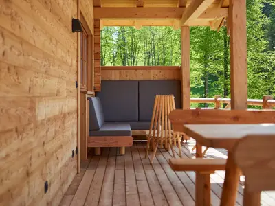 Terrasse mit Bergblick