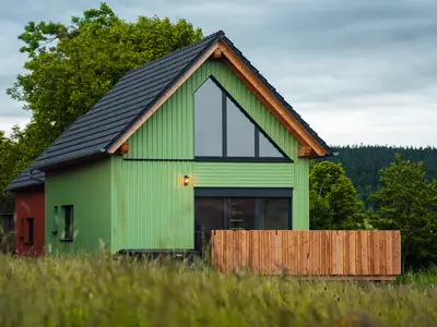 Einzelnes Chalet im Grünen