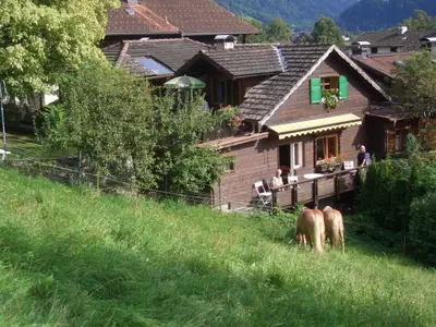 Chalet Balkon Nachmittags!