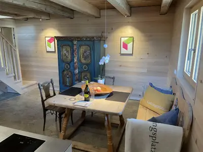 Kuschelecke mit Lehmboden und Bodenheizung