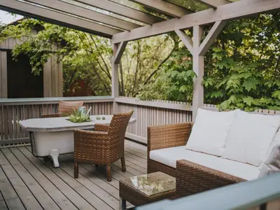 Veranda mit Loungemöbel