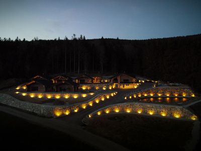 Blockhausen bei Nacht