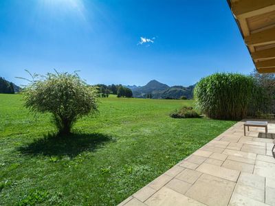 Ferienhaus Schwendt Aussicht Terasse