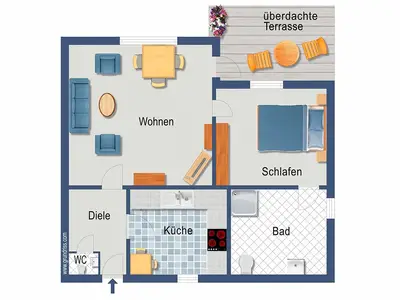 Ferienhaus für 3 Personen (50 m²) in Melzingen 9/10
