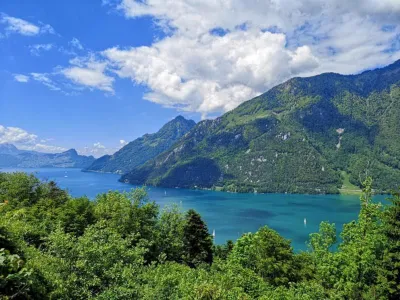 Aussicht vom Balkon Richtung Luzern
