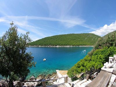 Direkte Umgebung des Objekts. Abgelegenes Ferienhaus in der Bucht Studena, Insel Brač