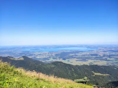 Blick vom Hochfelln ins Chiemgau Tal (Impressionen aus der Umgebung)