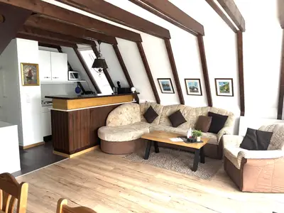 Ferienhaus Bayern Wohnzimmer