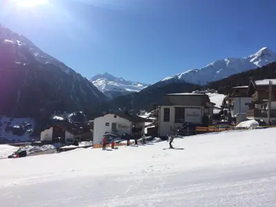 Skipiste direkt am Haus