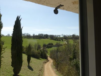 vue côté accès au gîte