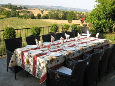 terrasse table d'hôtes