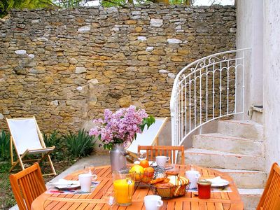 .terrasse gîte pastel