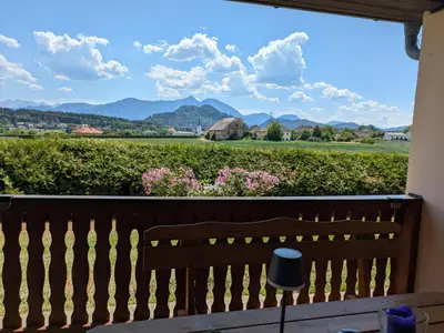 Bungalow 4 Blick von der Terrasse