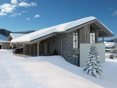 Außenseite Ferienhaus [Winter]