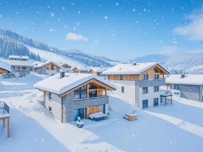 Außenseite Ferienhaus [Winter]