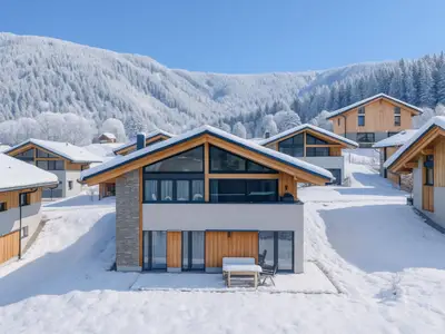 Außenseite Ferienhaus [Winter]