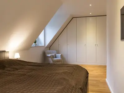 Schlafraum mit Doppelbett
