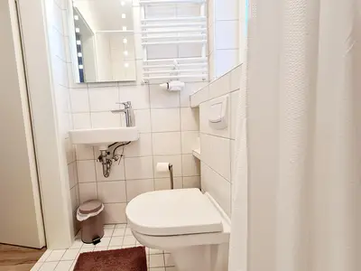 Blick ins Badezimmer