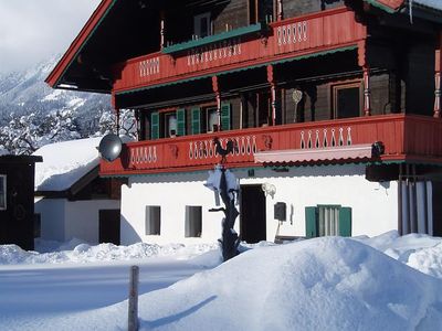 Landhaus Treffer im Winter