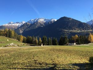 Aussicht Köfels auf die Ötztaler Berge