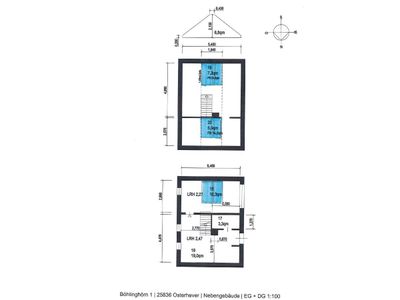 Grundriss kleines Haus EG und DG