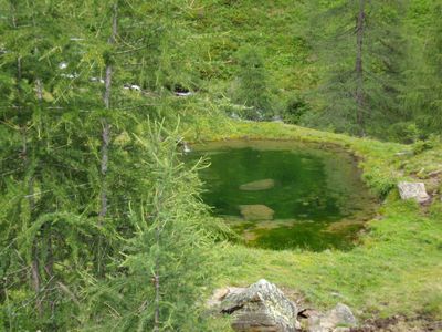 Oberhalb der Hütte