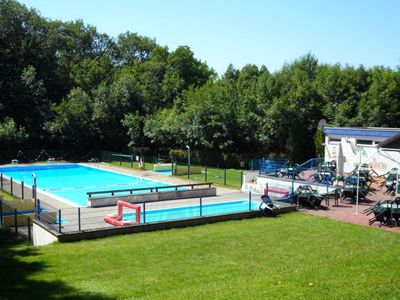 Ferienhaus am Felsen Schwimmbad Winterbach