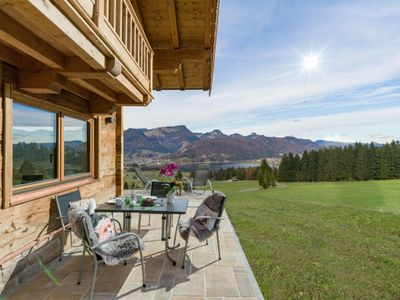 Panorama Lodge Terrasse mit Seeblick