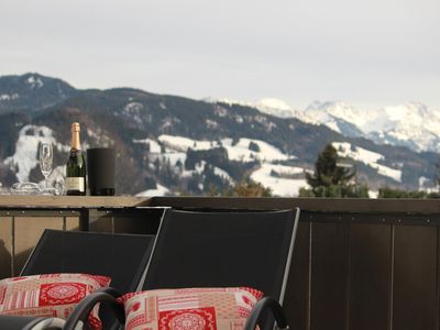 Terrasse mit Bergblick