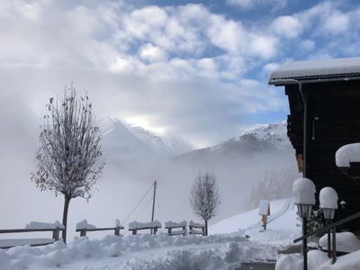 Ferienhof "Oberer Gollmitzer" Ausblick Winter